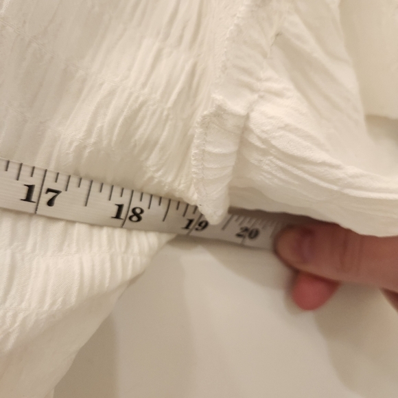 Cato White Mini Dress Short Flutter Sleeves Womens V Neck Size XS #Z537 - Picture 5 of 5